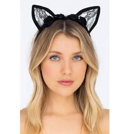 Lace Cat Ears Headband