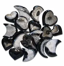 Black Agate Moon Crystals 