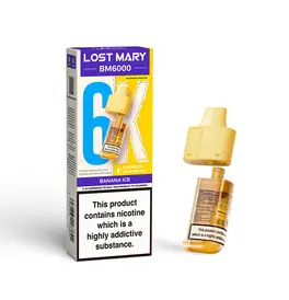 LOST MARY BM6000 Replacement Pods - Banana Ice