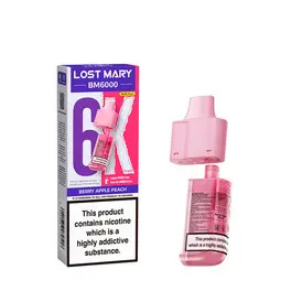 LOST MARY BM6000 Replacement Pods - Berry Apple Peach