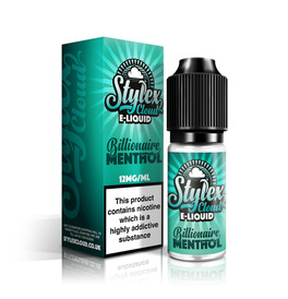Billionaire Menthol 10ml E-Liquid by Stylex Cloud 