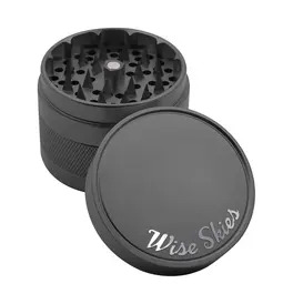 Wise Skies Black Ziggy 4 Part Metal Grinder