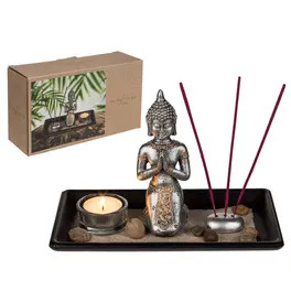 Buddha Black wooden tray
