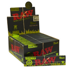 Raw Black Organic Hemp King Size Slim Rolling Paper 