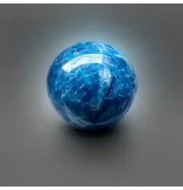 Blue Apatite Orb 438G 6cm Approx