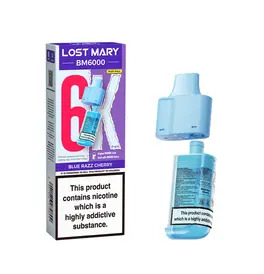 LOST MARY BM6000 Replacement Pods - Blue Razz Cherry