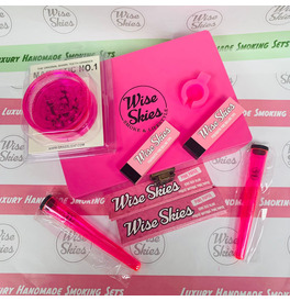 Wise Skies Pink Medium Rolling Box Set