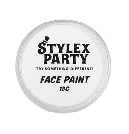 White Face Paint 18g Water Based Safe Vibrant Color