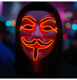 Anonymous LED Mask, Red