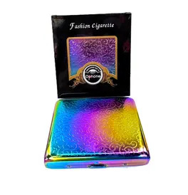 Rainbow Metal Cigarette Tin Case