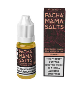 Peach Punch 10ml Nic Salt E-Liquid by Pacha Mama Salts