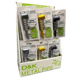 DK Pipe - Metal Bullet Pipes (Box of 24)