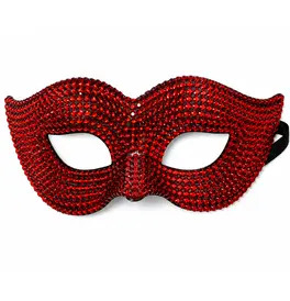 Jewelled Eye Mask, Red