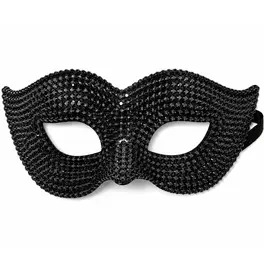 Jewelled Eye Mask, Black