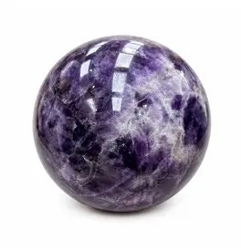 Zigzag Amethyst Crystal Orb (7cm-8cm)