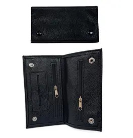 Black Leather Tobacco Pouch 