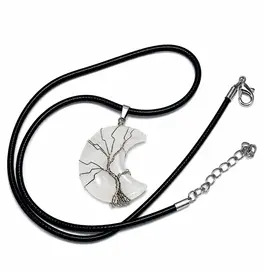 Crescent Shape Crystal Stone - Clear Quartz