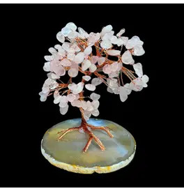 Rose Quartz Crystal Gemstone Tree