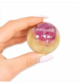 Candy Fluorite Crystal Orb 340g 4-6cm