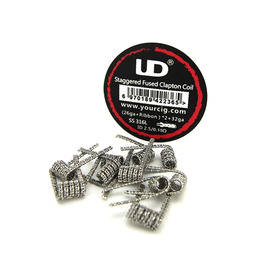 Prebuilt Staggered Fused Clapton Coil UD 
