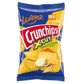 Lorenz Crunchips Cheese Onion Crisps 130G