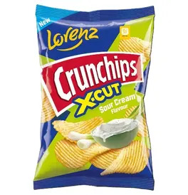 Lorenz Crunchips X-Cut Sour Cream 130G
