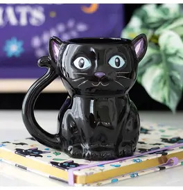 Cute and Creepy Black Cat Mug