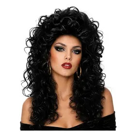 Curly Black Wig