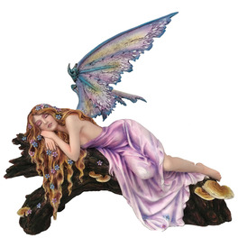 Drema Sleeping Woodland Fairy Figurine Ornament 34cm