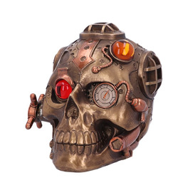 Steampunk Under Pressure Modified Skull Ornament