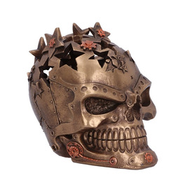 Orion Bronze Steampunk Star Skull Ornament