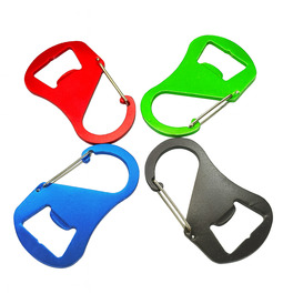 Carabiner with Bottle Opener Aluminum Alloy Clip Keychain