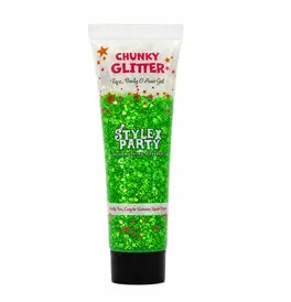 Face, Body & Hair Chunky Glitter - Green