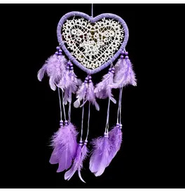 Lilac Heart Dream Catcher
