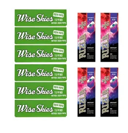 Green 1 1/4 Rolling Paper & Rizla Berry Blast Filter Tips Bundle