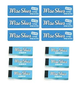 Wise Skies Blue 1 1/4 Rolling Paper & Tips Bundle