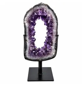 Royal Amethyst Crystal Geode Arch