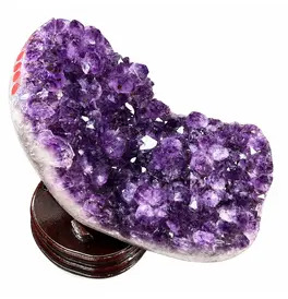 Amethyst Large Geode Crystal Statue 8.630KG 30x18cm