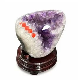 Amethyst Large Geode Crystal Statue 5.020KG 18x19cm