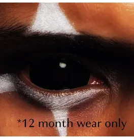 Mesmereyez Sclera Possessed Black Contact Lenses