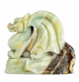 Amazonite Dragon Crystal Statue 1.7KG