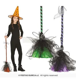 Assorted witches' brooms 95cm