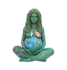 Large Ethereal Mother Earth Gaia Art Statue Painted Figurine