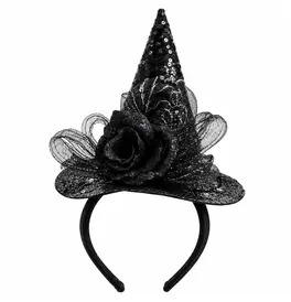 Witches Headband Hat, Black