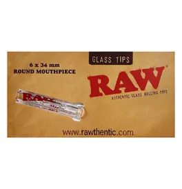 RAW Glass Tip Round Mouthpiece