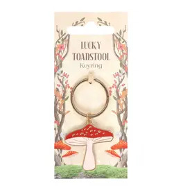 Lucky Toadstool Keyring