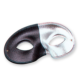 Silver/Black 2 Tone Eye Mask