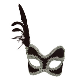 Black/Silver Female Eye Mask