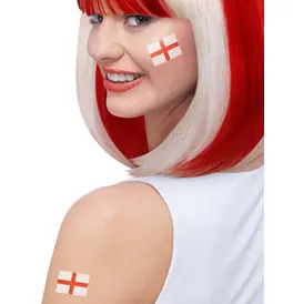 England Tattoo Transfers 6 Pack 
