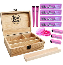 Wise Skies Large Wooden Box Pink Bundle